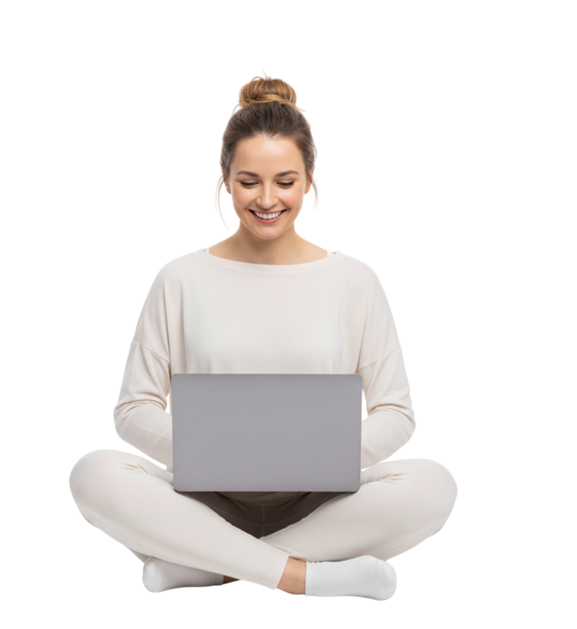 Фрилансер с ноутбуком